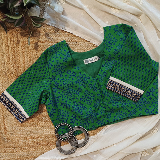 Forest Green Gamathi Blouse
