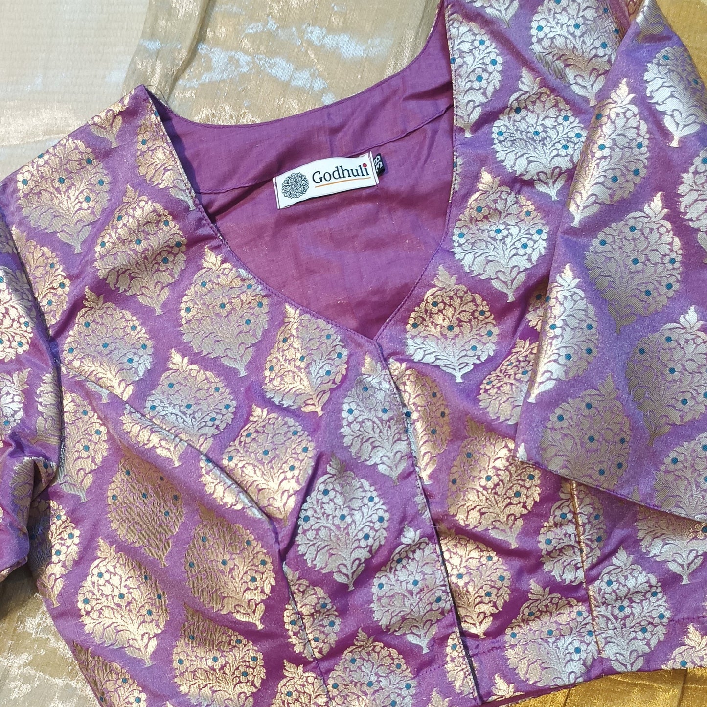 Lavender Banarasi Brocade Blouse