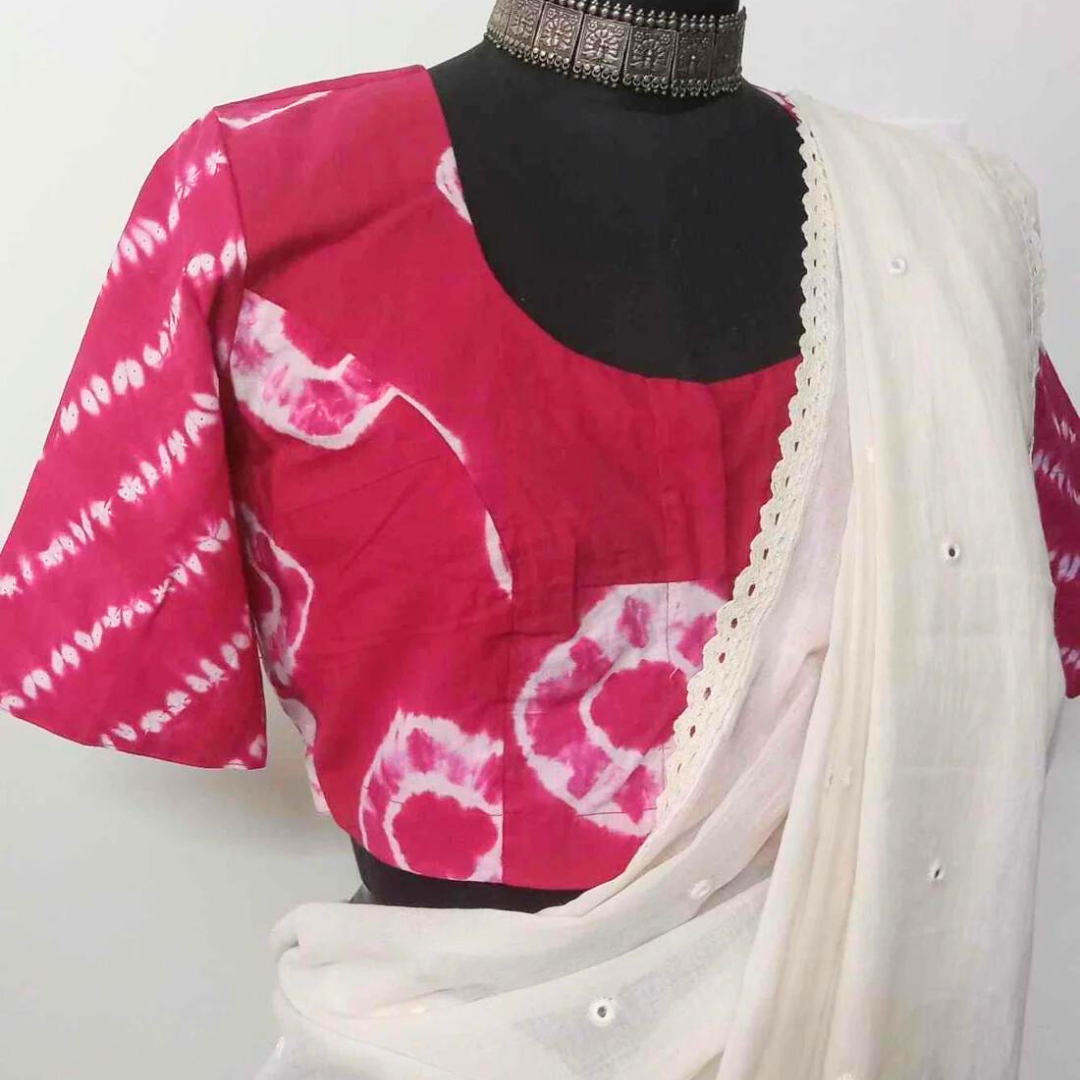 Rani Pink Shibori Blouse