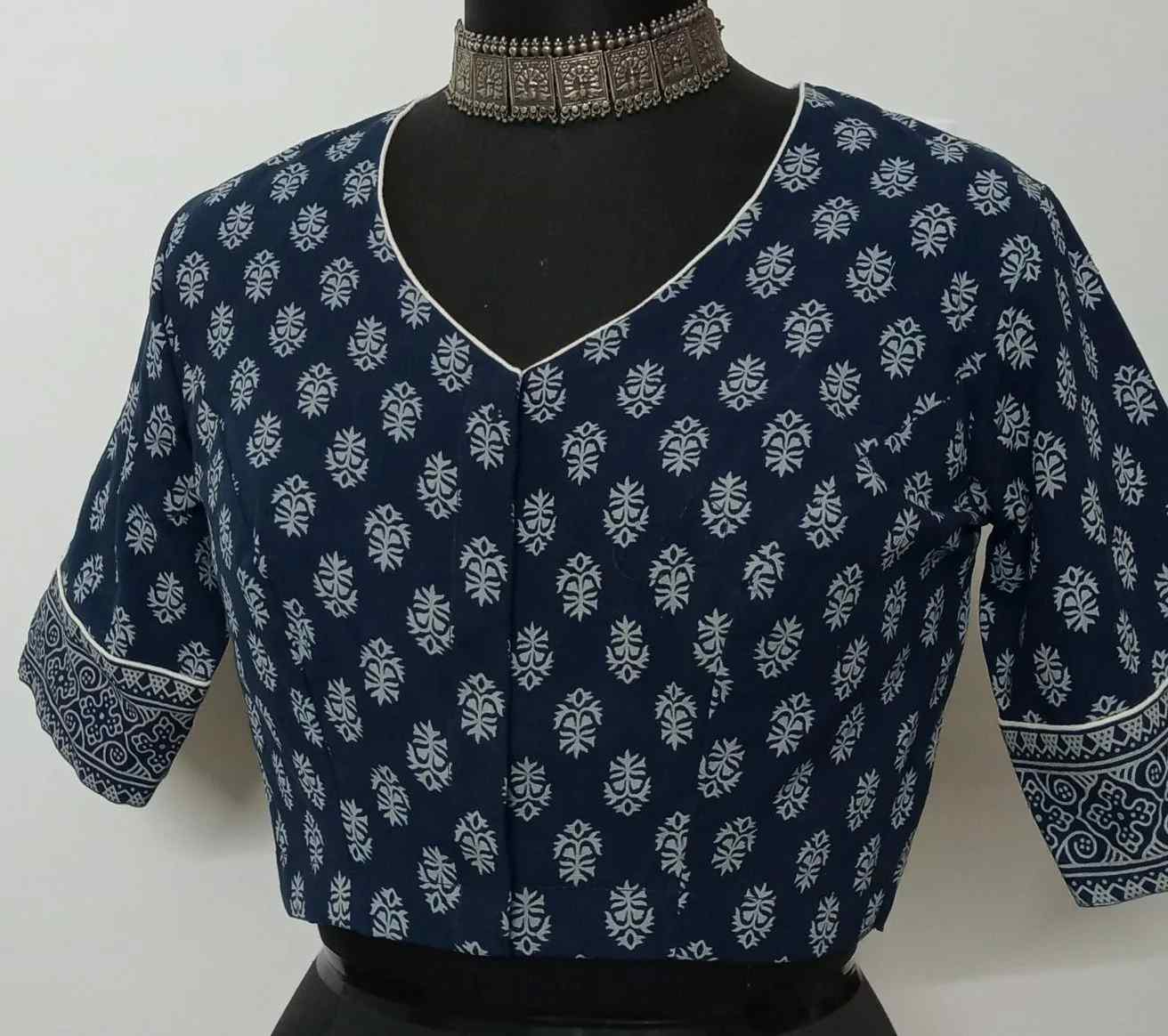 Indigo Ajrakh Blouse