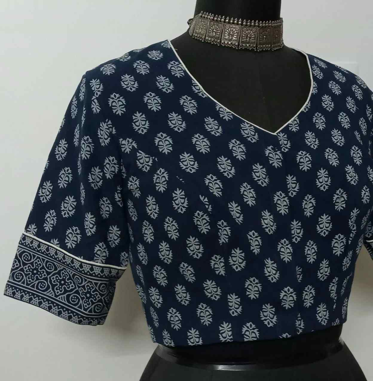 Indigo Ajrakh Blouse