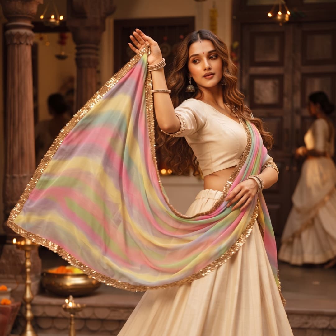 Buy Samandar Leheriya Dupatta | Godhuli