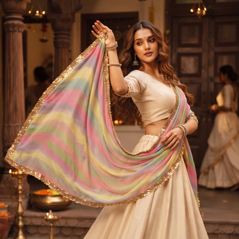 Buy Samandar Leheriya Dupatta | Godhuli