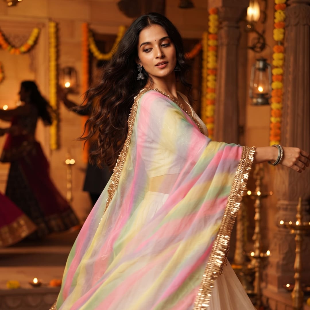 Buy Samandar Leheriya Dupatta | Godhuli