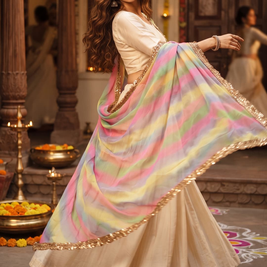 Buy Samandar Leheriya Dupatta | Godhuli