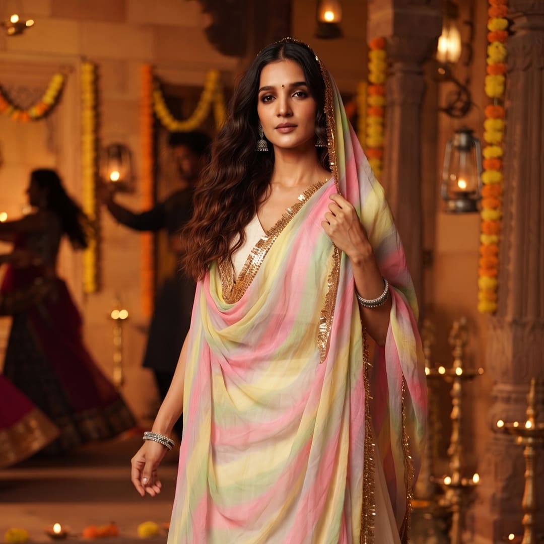 Buy Samandar Leheriya Dupatta | Godhuli