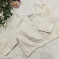 Buy Cut-work Embroidered Blouse with Front Slit Combo | Perfect for B2B Orders