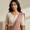 Cut-work Embroidered Readymade Blouse with Front Slit | Godhuli