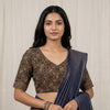 Green Cotton Patola Print Readymade Blouse | Godhuli