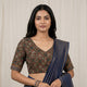 Green Cotton Patola Print Readymade Blouse | Godhuli