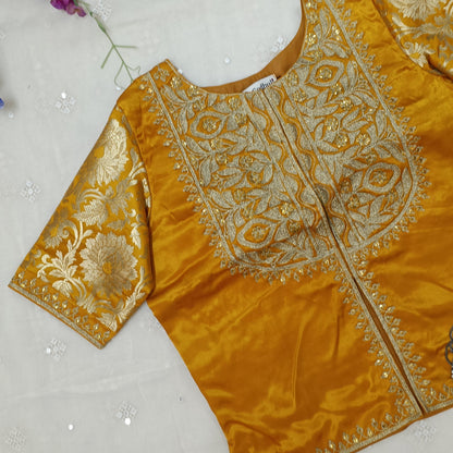 buy-mango-yellow-gaji-silk-aari-work-blouse-godhuli