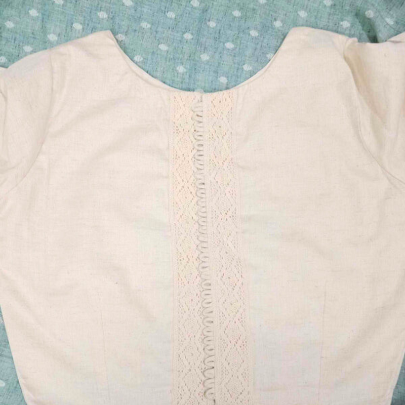 Buy Ivory Blouse with Hand Embroidered Mirror Work Blouse Combo | Perfect for B2B Orders