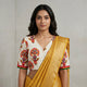 Ivory Multicolour Embroidery Readymade Blouse | Godhuli
