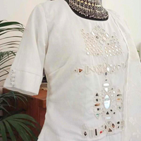 Buy Long Kurti Mirror work Blouse Combo | Perfect for B2B Orders