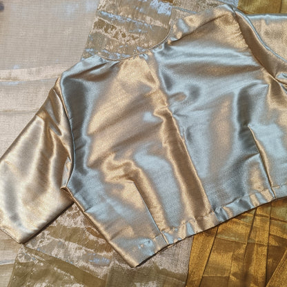 Matt Golden Brocade Blouse