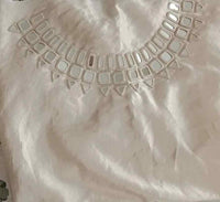Off White Gaji Silk Mirror work Readymade Blouse | Godhuli