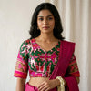 Rani Green Elephant Design Patola Readymade Blouse | Godhuli
