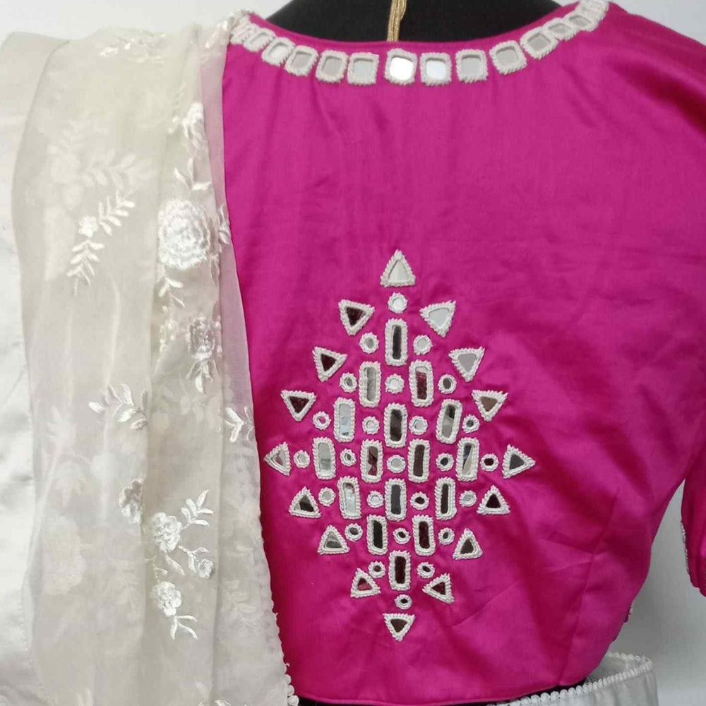 Rani Heavy Mirrorwork Readymade Blouse | Godhuli