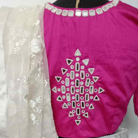 Rani Heavy Mirrorwork Readymade Blouse | Godhuli
