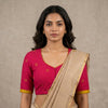 Rani Jacquard Checks Readymade Blouse | Godhuli