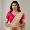 Rani Paithani Parrot Peacock Border Sleeves Readymade Blouse | Godhuli