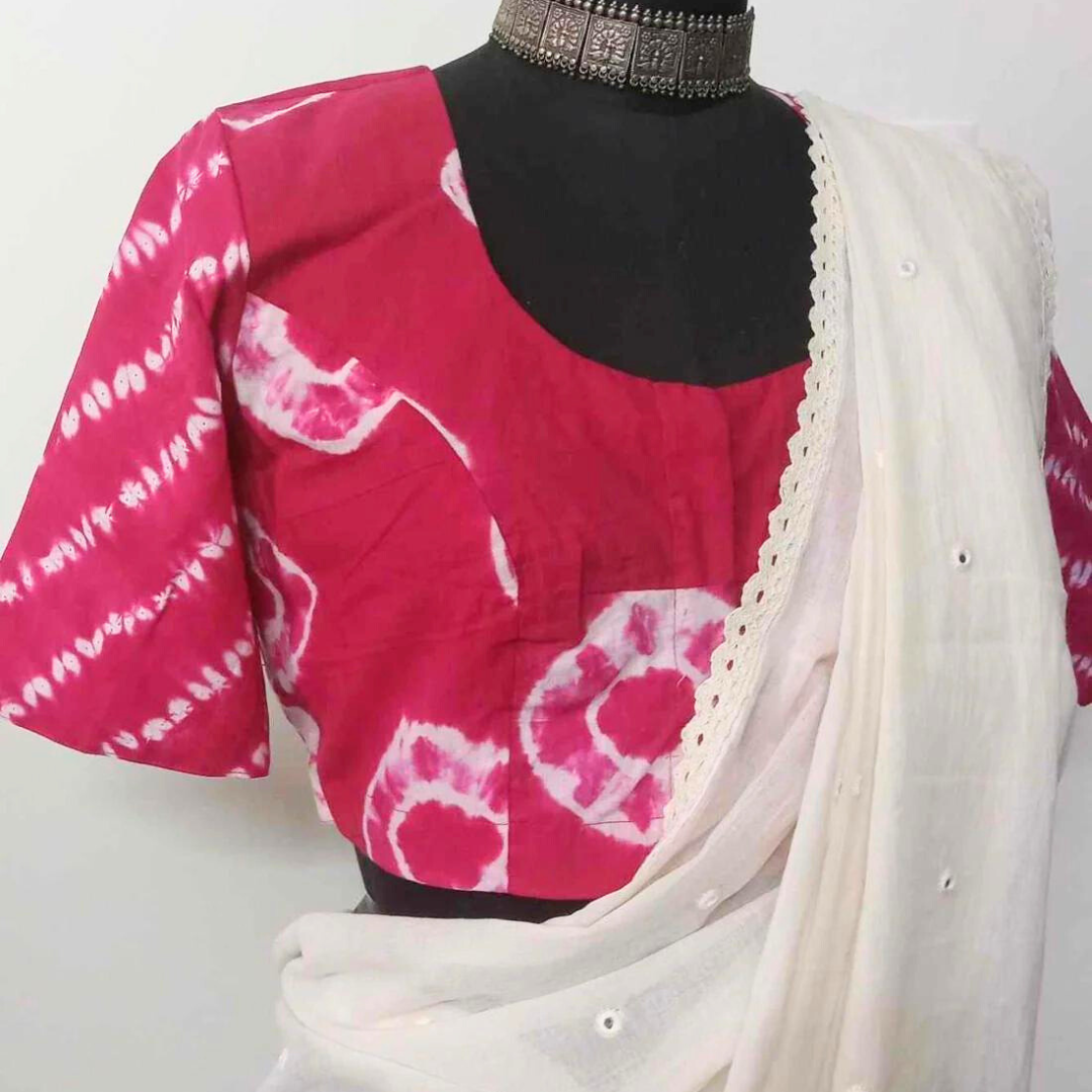 Rani Pink Shibori  Blouse