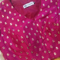 Rani Zari Work Silk Readymade Blouse | Godhuli