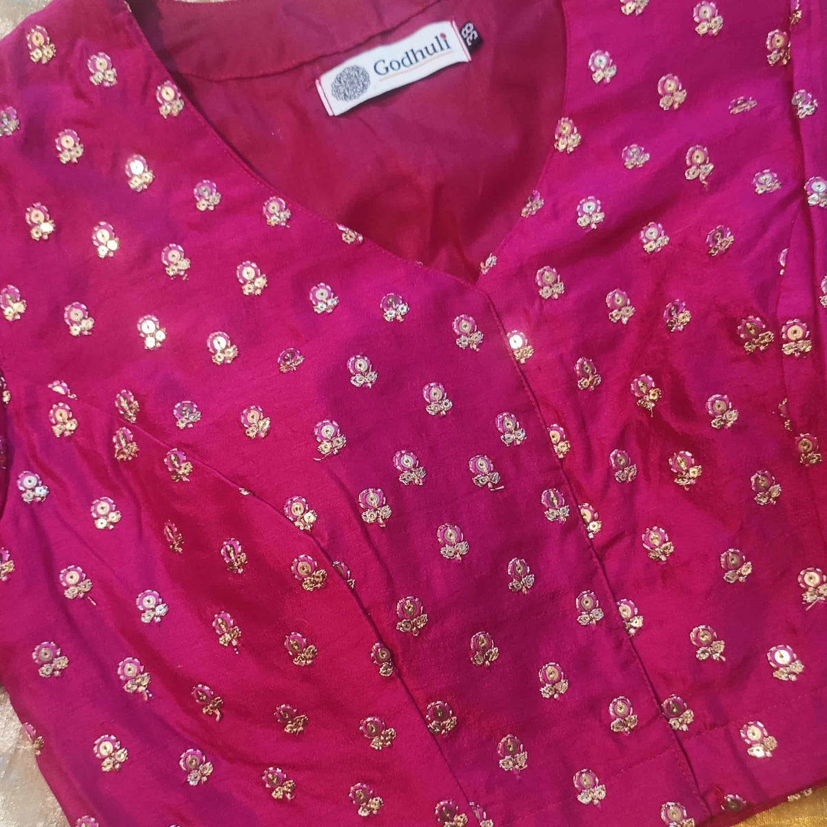 Rani Zari Work Silk Readymade Blouse