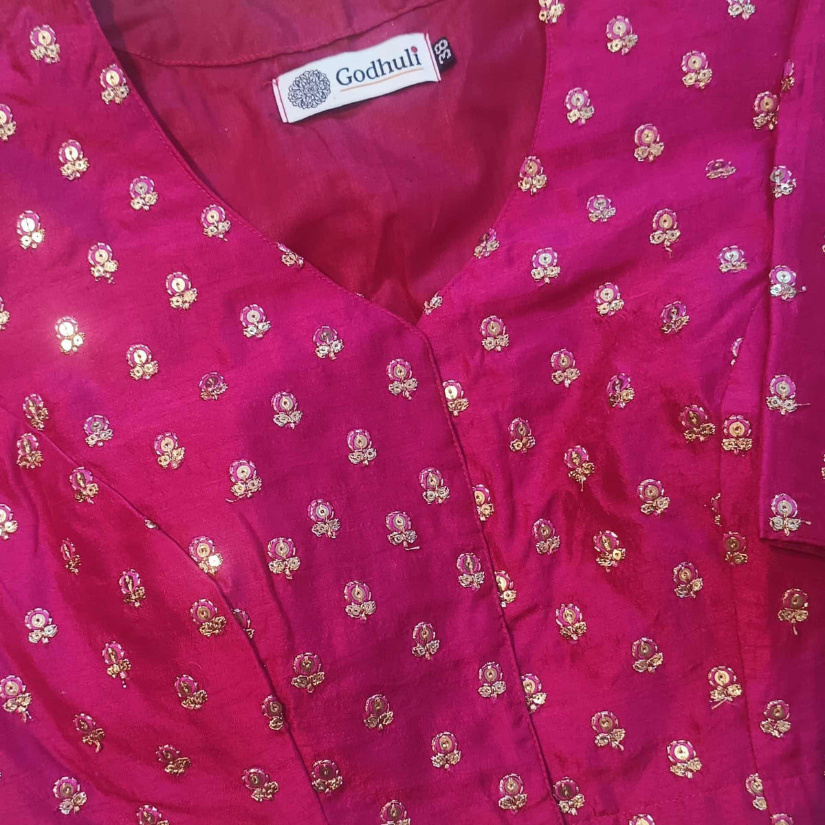 Rani Zari Work Silk Readymade Blouse