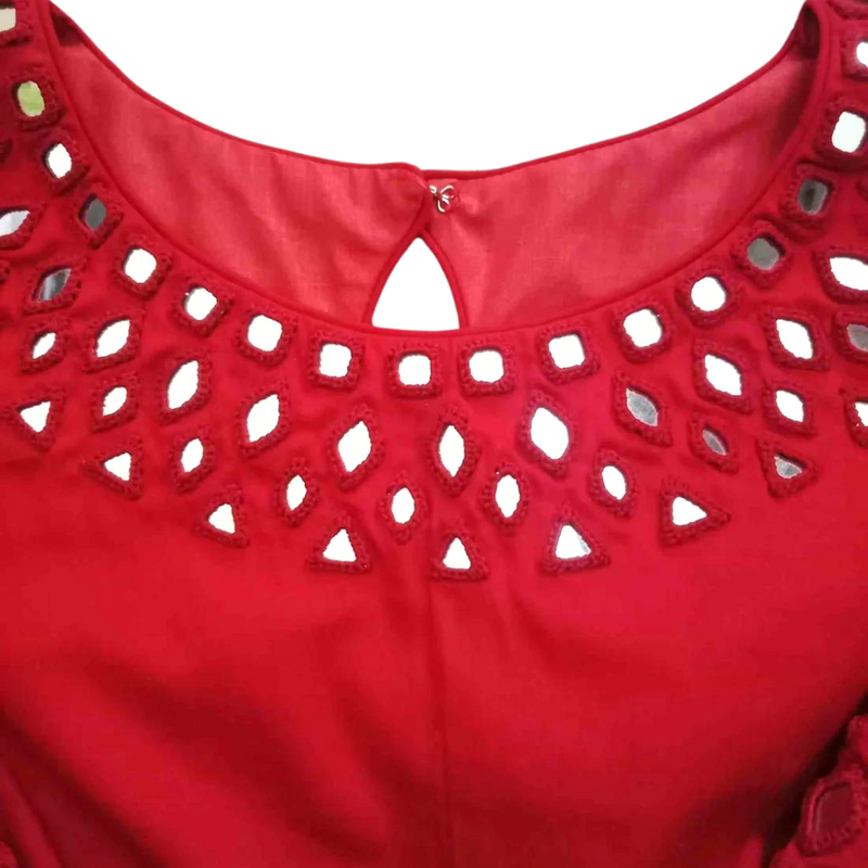 Buy Red Mirrorwork Blouse Combo | Perfect for B2B Orders