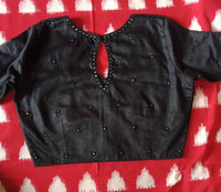 Black Mirror Work Readymade Blouse | Godhuli