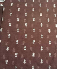 Buy Caramel Brown Embroidered Linen Saree | Godhuli