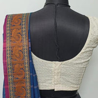 Cut-work Embroidered Sleeveless Readymade Blouse | Godhuli
