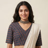 Buy Ajrakh Stripes Blouse | Godhuli