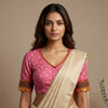 Pink Bandhani Readymade Blouse | Godhuli
