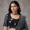 Black Shibori Readymade Blouse | Godhuli