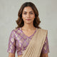 Lavender Banarasi Brocade Readymade Blouse | Godhuli