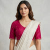 Rani Color Spun Dupion Golden Booti Readymade Blouse | Godhuli