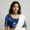 Ink Blue Shibori Readymade Blouse | Godhuli