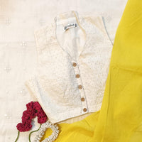 Halter Neck Cut-work Readymade Blouse | Godhuli