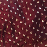 Maroon Zari Work Silk Readymade Blouse | Godhuli