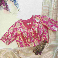 Rani Banarasi Brocade Readymade Blouse | Godhuli