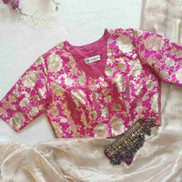 Rani Banarasi Brocade Readymade Blouse | Godhuli