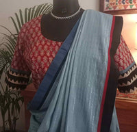 Red Ajrakh Cotton Designer Readymade Blouse | Godhuli