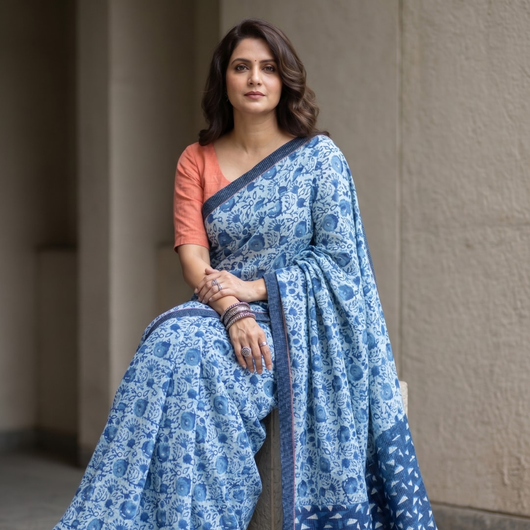 Buy Dabu Indigo Constructed  | Godhuli