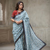 Buy Dabu Indigo Patchwork Saree | Godhuli