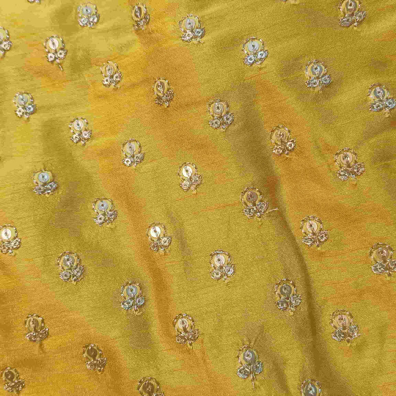 Yellow Zari Work Silk Readymade Blouse | Godhuli