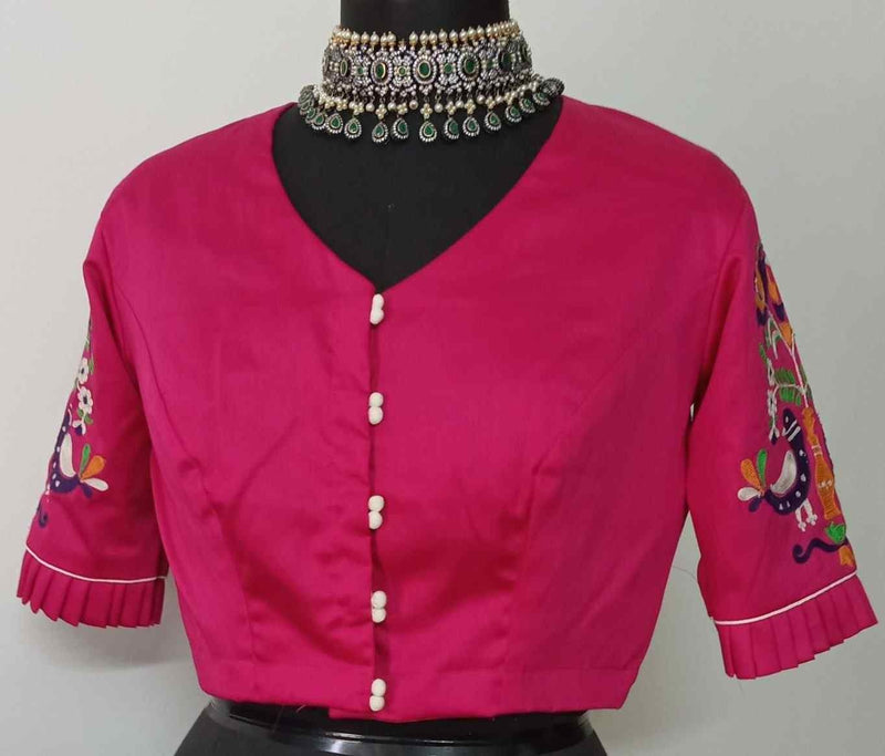 Rani Embroidered Readymade Blouse | Godhuli
