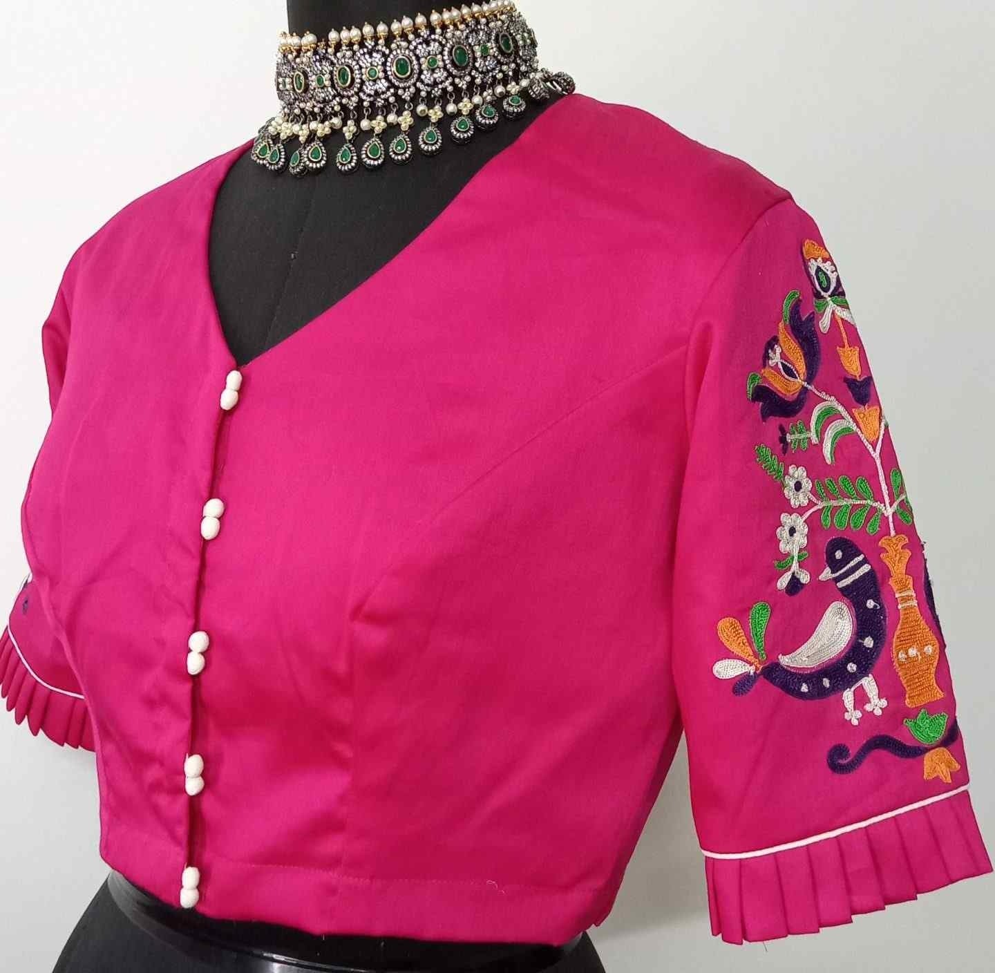Rani Embroidered Readymade Blouse | Godhuli