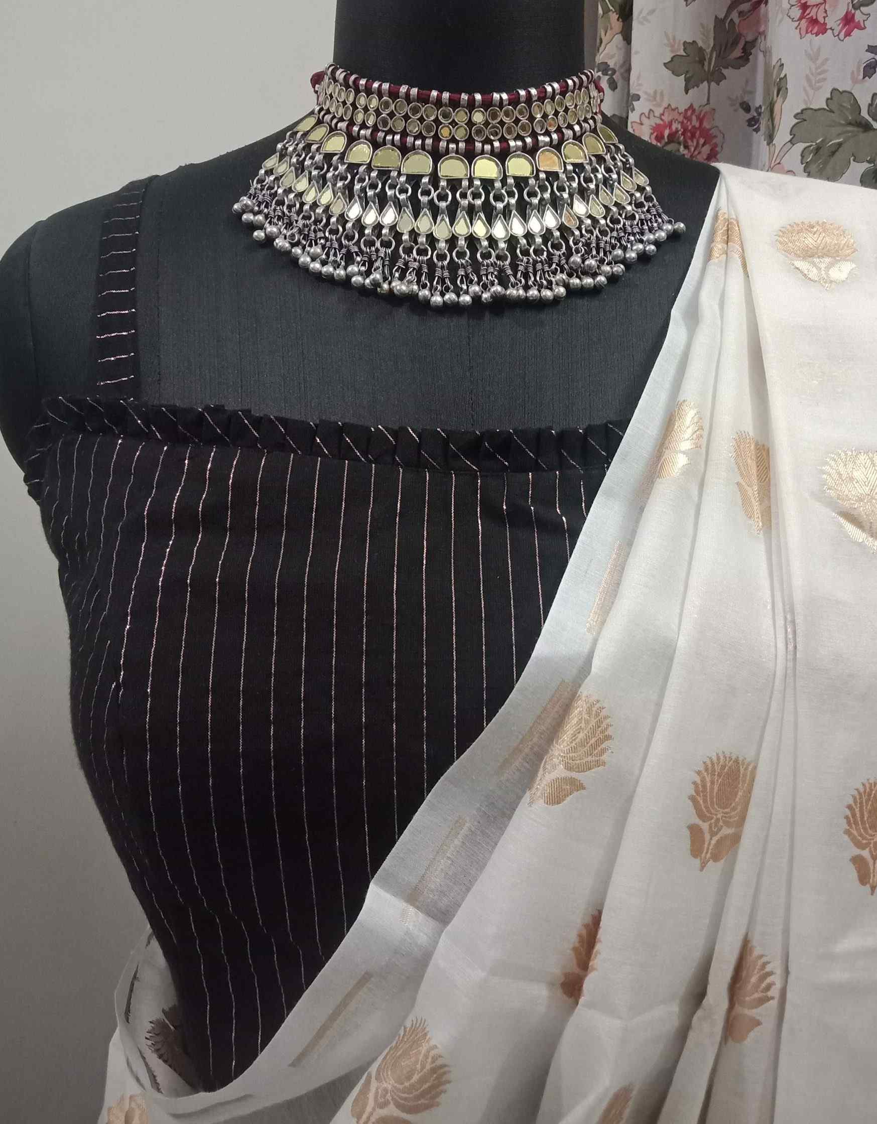 Nude Stitched & Jacket Saree – Studio East6